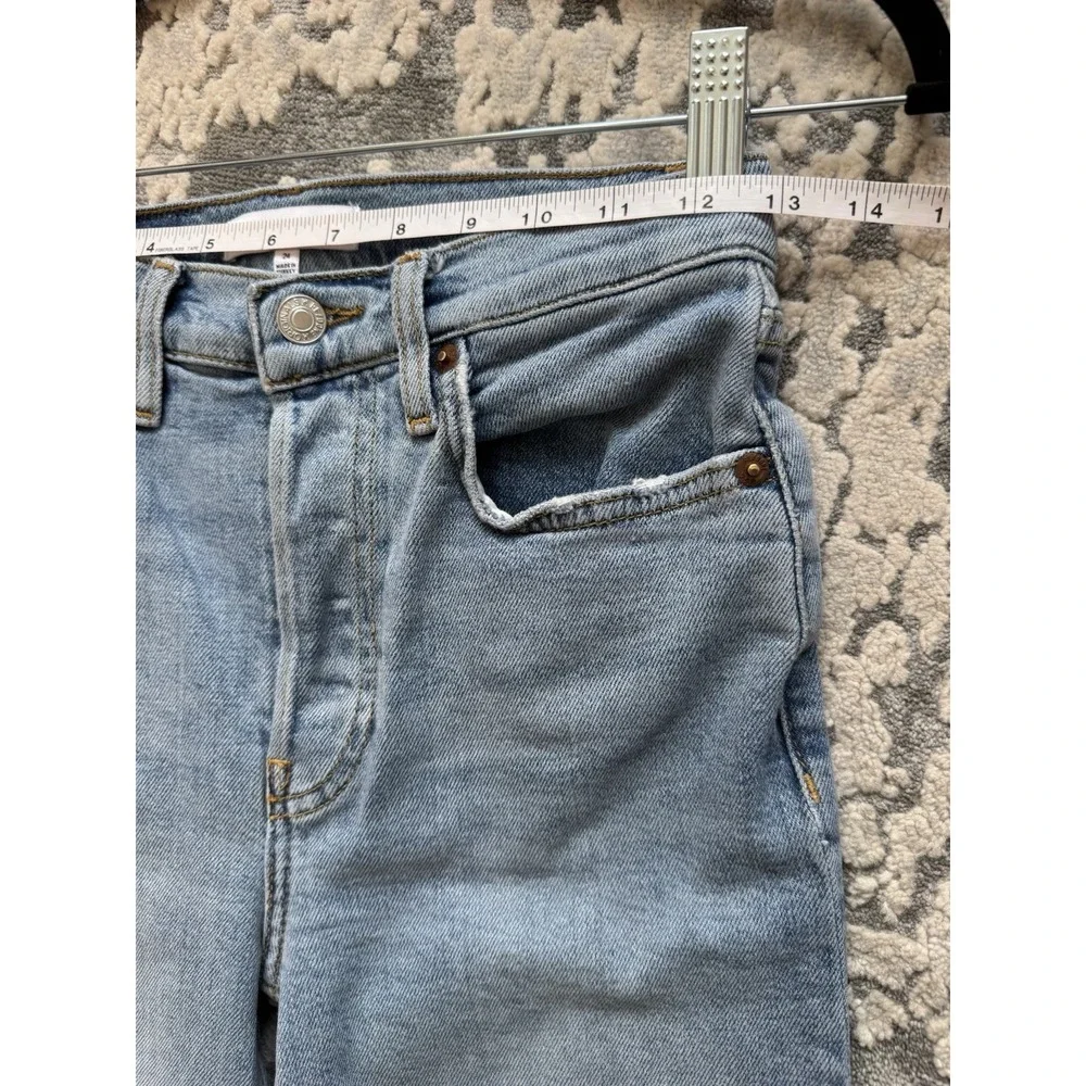 Re/Done - 70s Stove Pipe‎ Jeans Size 24 Stretchy Blue